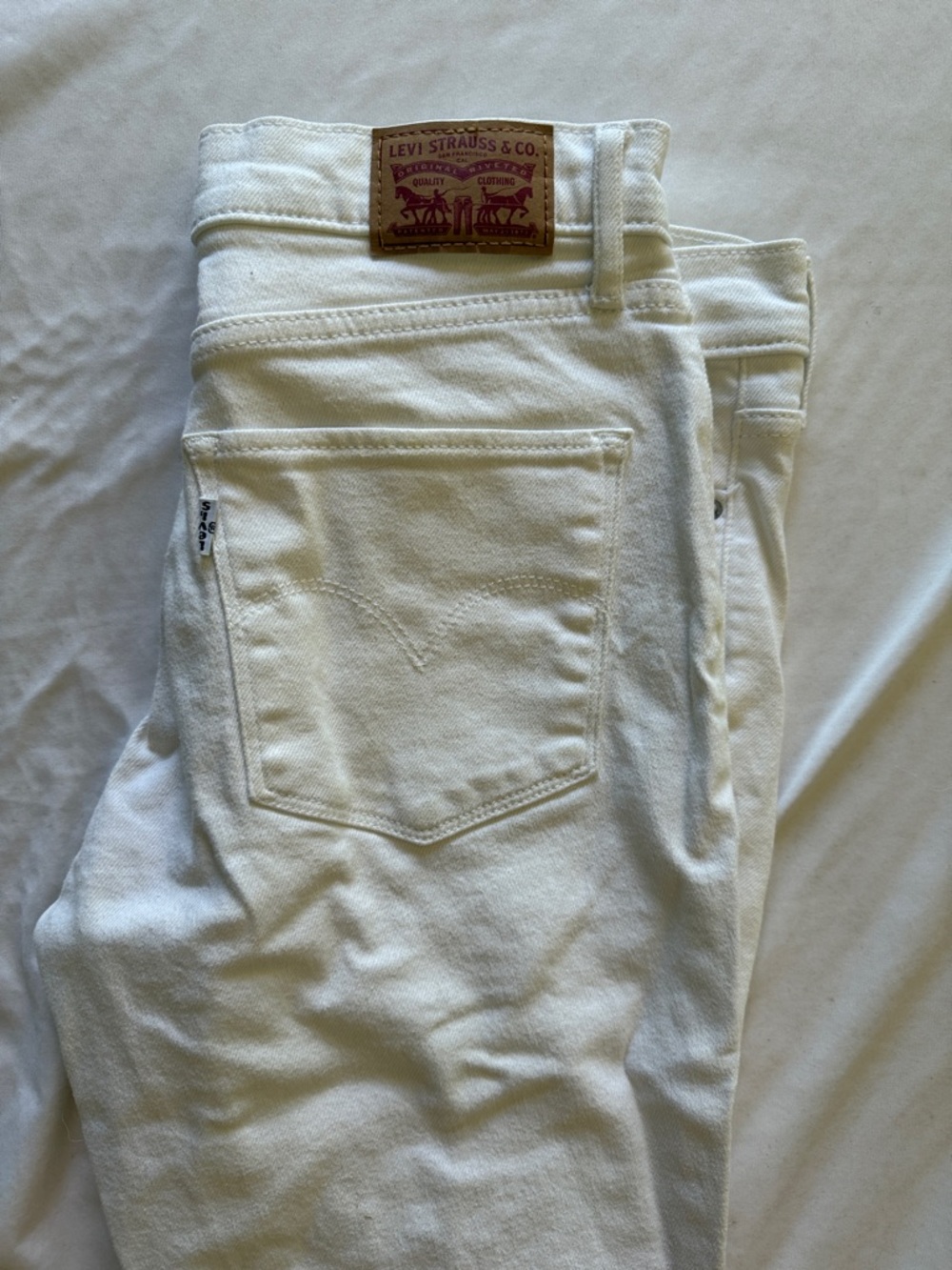 Levi's White 311 Shaping Skinny Denim Jeans